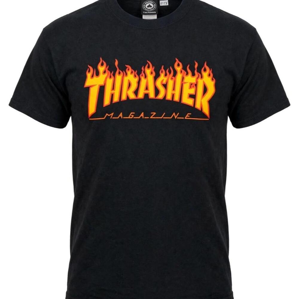 Black Thrasher magazine t shirt with